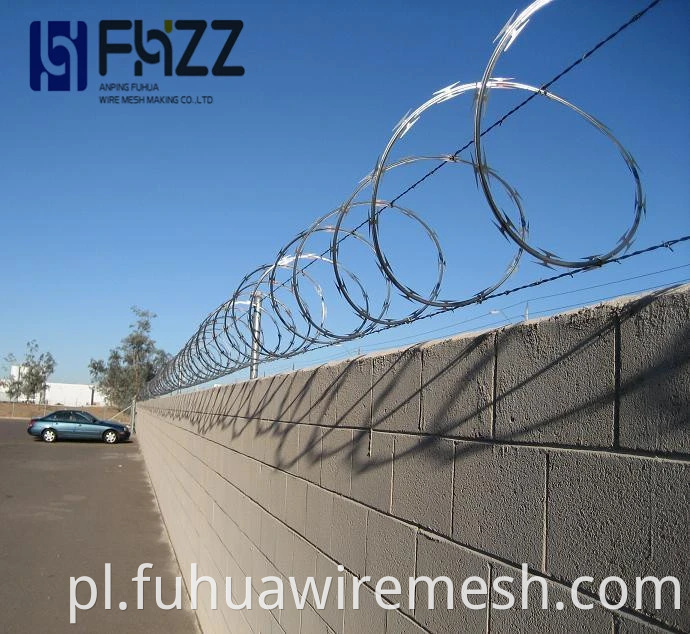 Concertina Razor Bazor Brubed Wite Fence